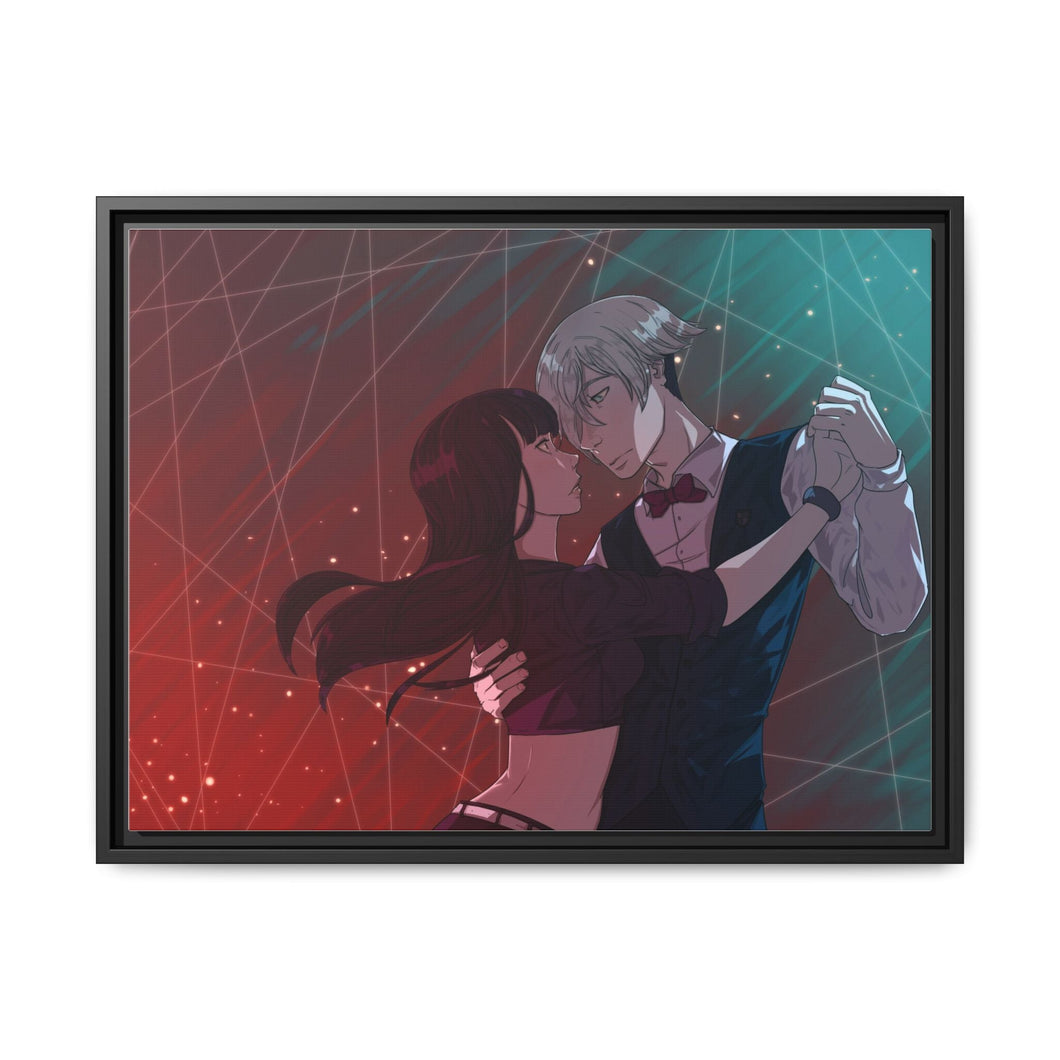 Decim and Chiyuki Canvas Framed Art Print