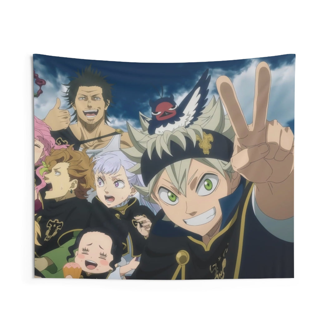 Black Clover Asta, Noelle Silva, Yami Sukehiro, Luck Voltia Indoor Wall Tapestry