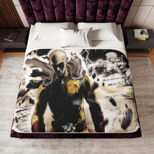 Load image into Gallery viewer, Saitama Vs Lord Boros Sherpa Blanket

