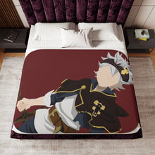 Load image into Gallery viewer, Black Clover Asta Sherpa Blanket

