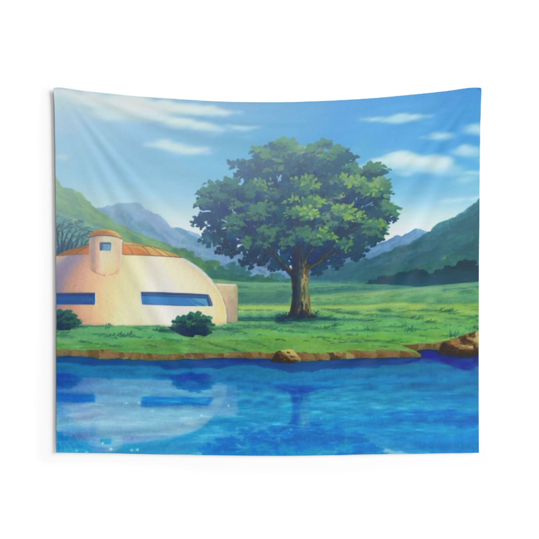 Goku's house Indoor Wall Tapestry
