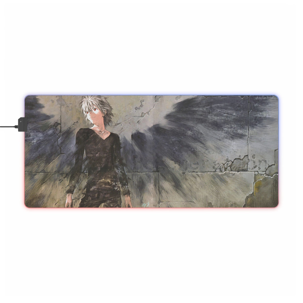 Neon Genesis Evangelion Kaworu Nagisa RGB LED Mouse Pad (Desk Mat)