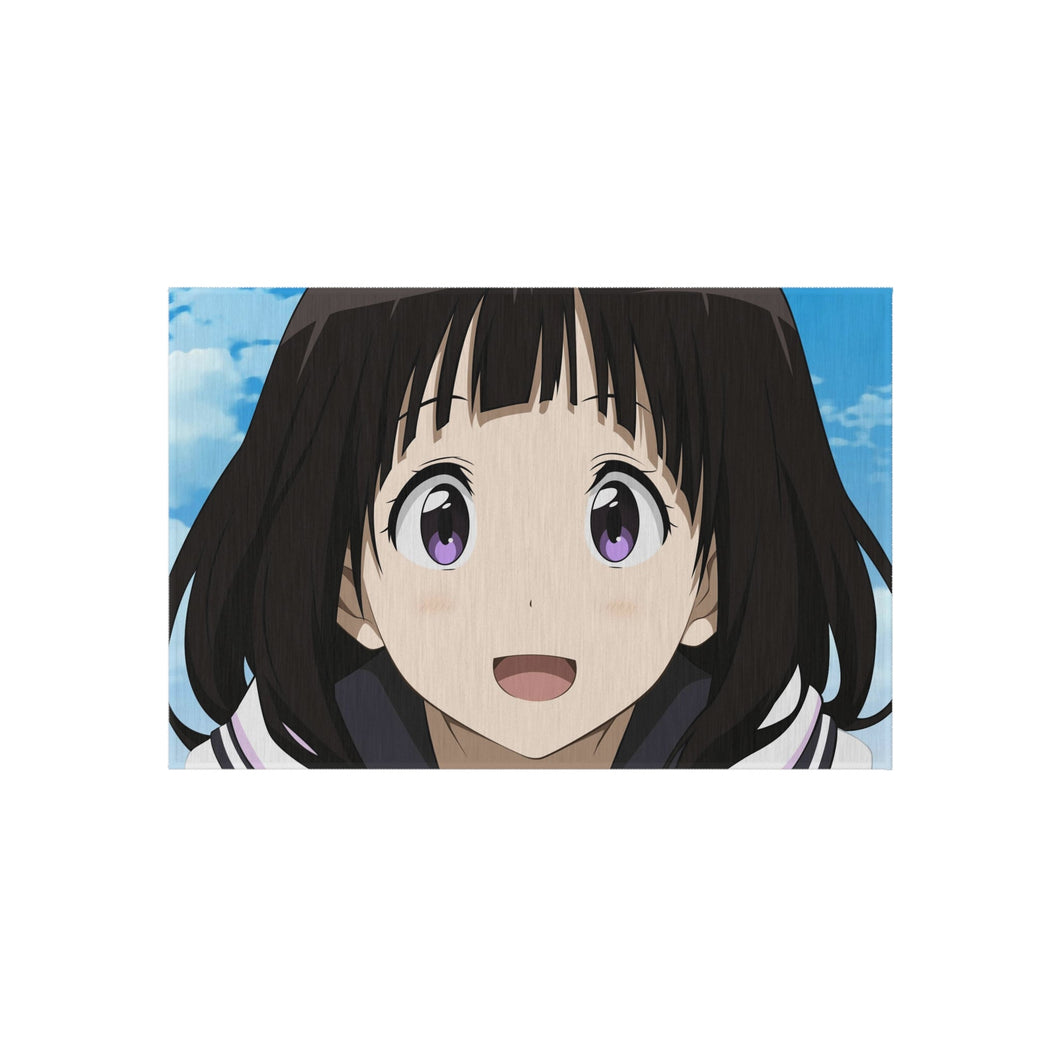 Eru Chitanda  Smiling face Rug