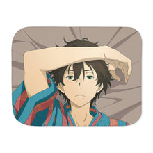 Load image into Gallery viewer, Hōtarō Oreki  in Kimono Sherpa Blanket
