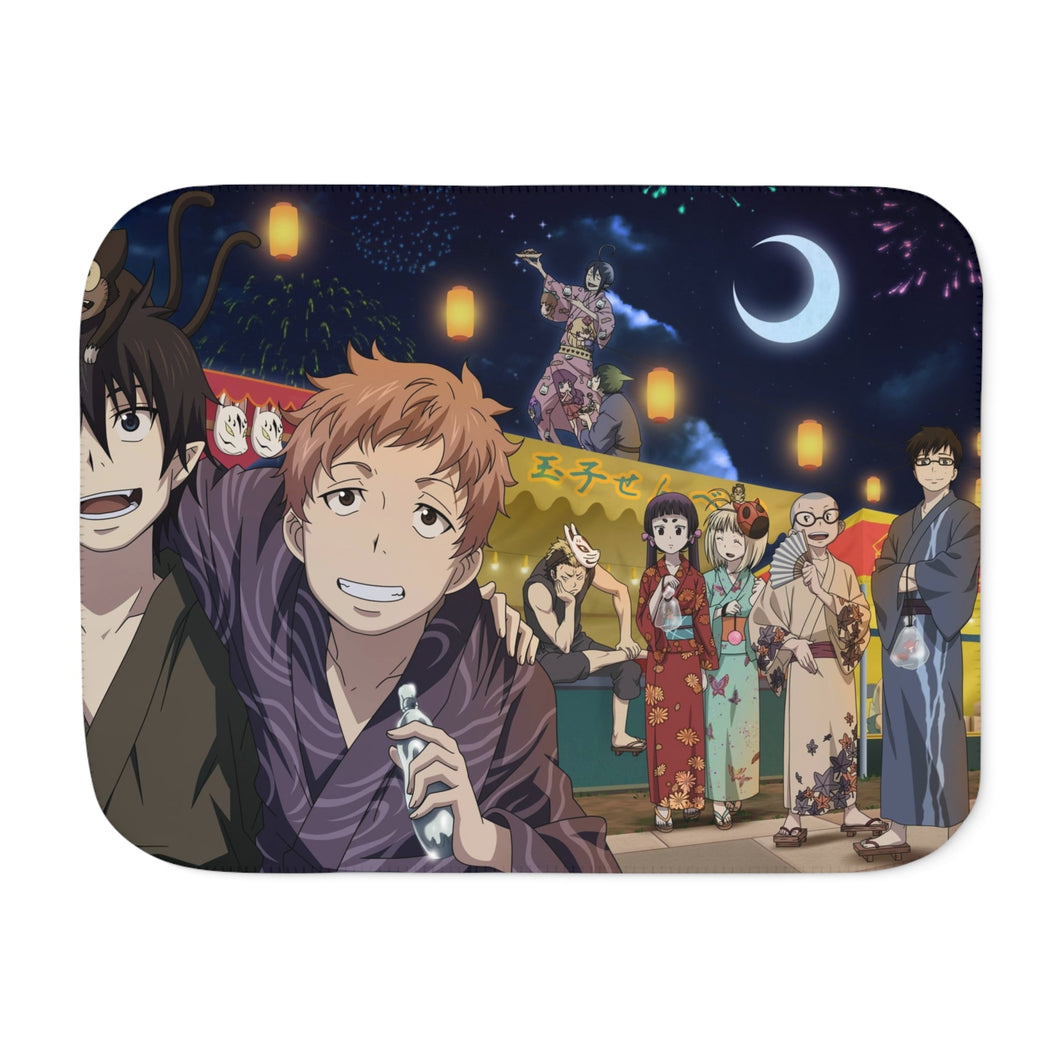 Ao No Exorcist Sherpa Blanket
