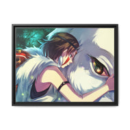 Anime Princess Mononoker Canvas Framed Art Print