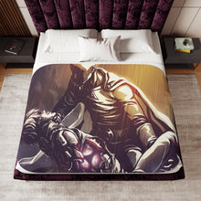 Load image into Gallery viewer, Saitama and Genos Sherpa Blanket

