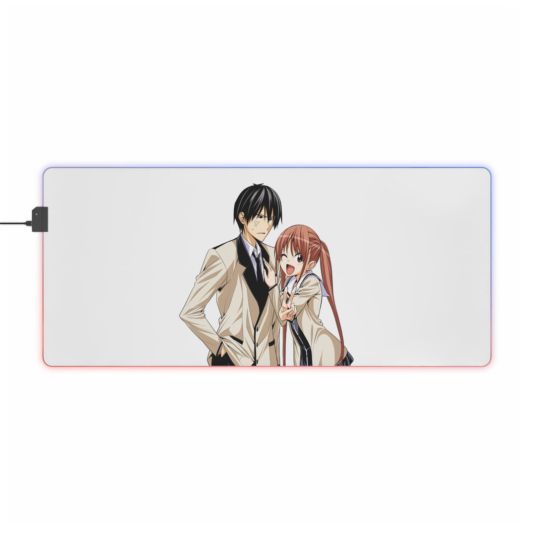 Aho Girl Yoshiko Hanabatake, Akuru Akutsu RGB LED Tapis de souris (Tapis de bureau)