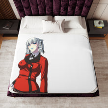 Load image into Gallery viewer, Kakegurui Kirari Momobami Sherpa Blanket
