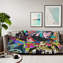 Load image into Gallery viewer, Jotaro Kujo Josuke Higashikata and Okuyasu Nijimura Sherpa Blanket
