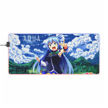 Load image into Gallery viewer, AQUA KONOSUBA RGB LED Mouse Pad (Desk Mat)
