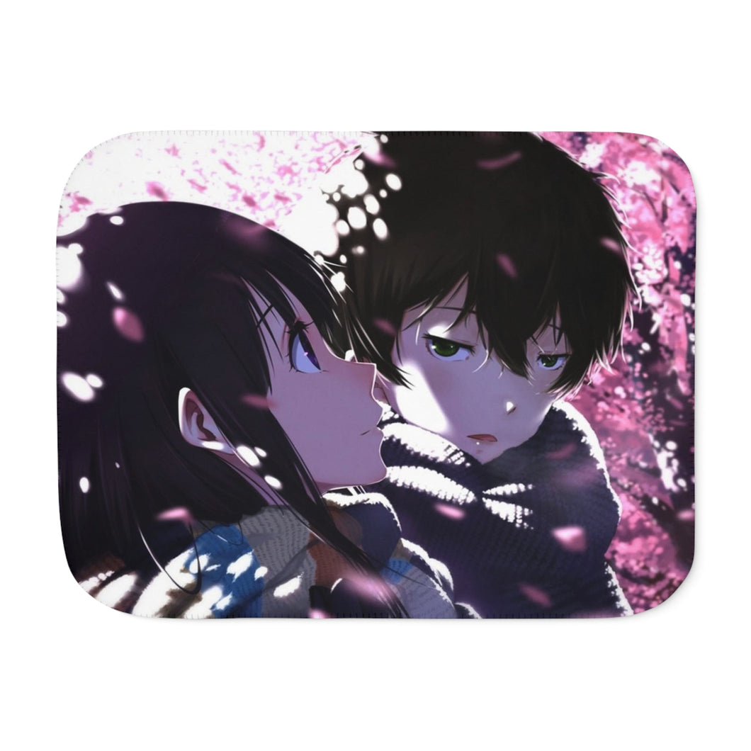 Eru Chitanda  And  Hōtarō Oreki Face Sherpa Blanket