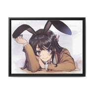 Anime Rascal Does Not Dream of Bunny Girl Senpai Canvas Framed Art Print