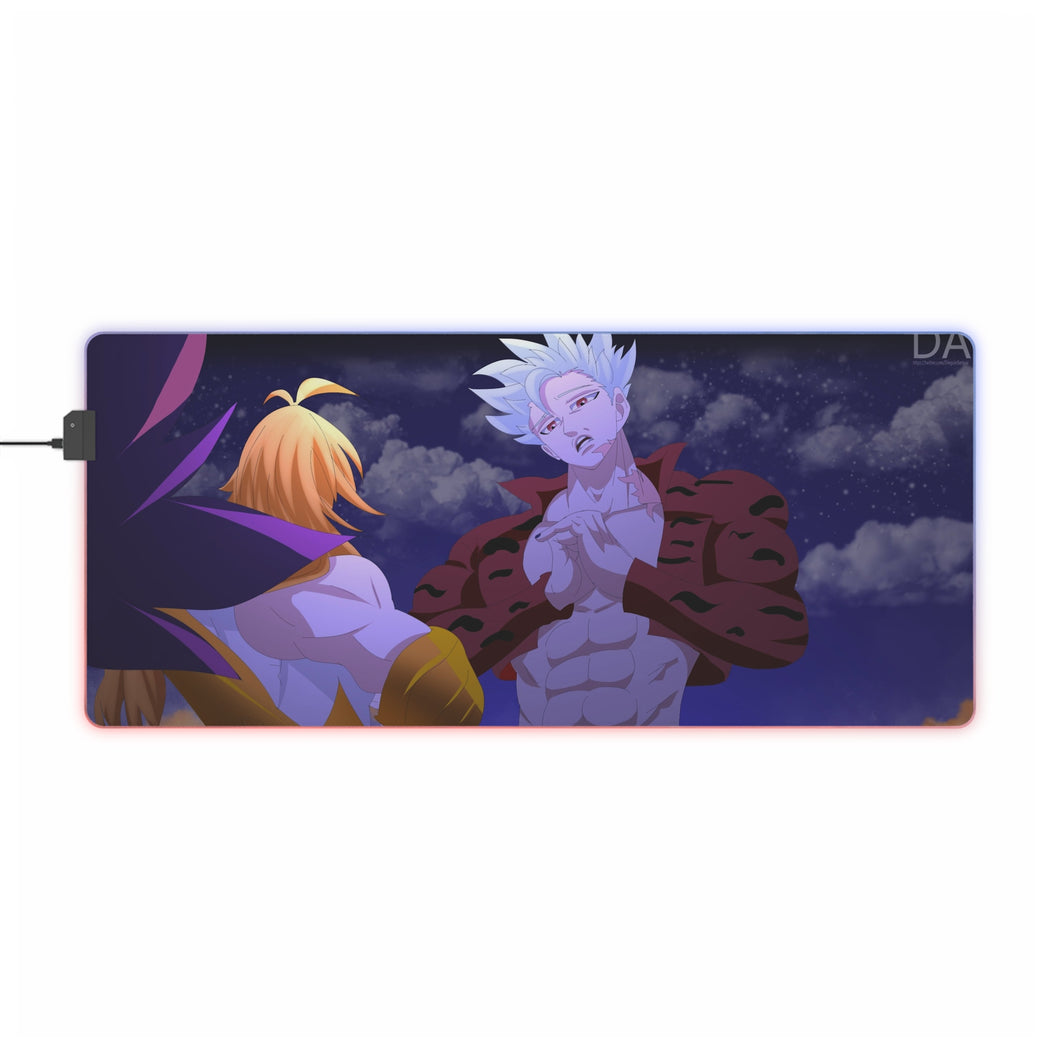 Ban Vs Meliodas ( Demon King) RGB LED Mouse Pad (Desk Mat)