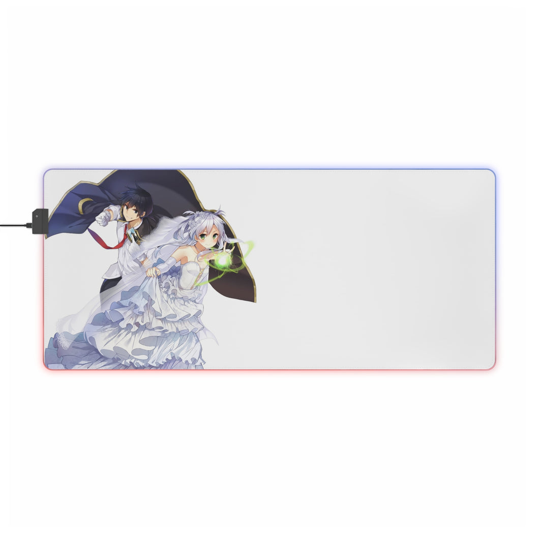 Rokudenashi Majutsu Koushi To Akashic Records Sistine Fibel, Glenn Radars RGB LED Mouse Pad (Desk Mat)
