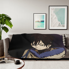 Load image into Gallery viewer, Black Clover Yuno Sherpa Blanket
