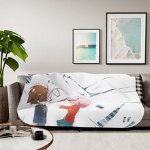Load image into Gallery viewer, Guilty Crown Inori Yuzuriha Sherpa Blanket
