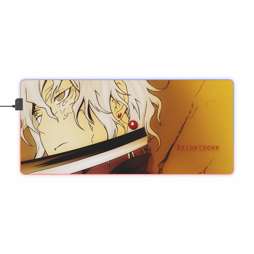D.Gray-man Allen Walker RGB LED Mouse Pad (Desk Mat)