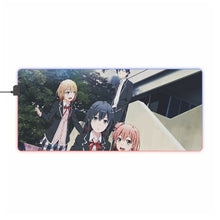 Load image into Gallery viewer, My Teen Romantic Comedy SNAFU Hachiman Hikigaya, Yukino Yukinoshita, Yui Yuigahama RGB LED Mouse Pad (Desk Mat)
