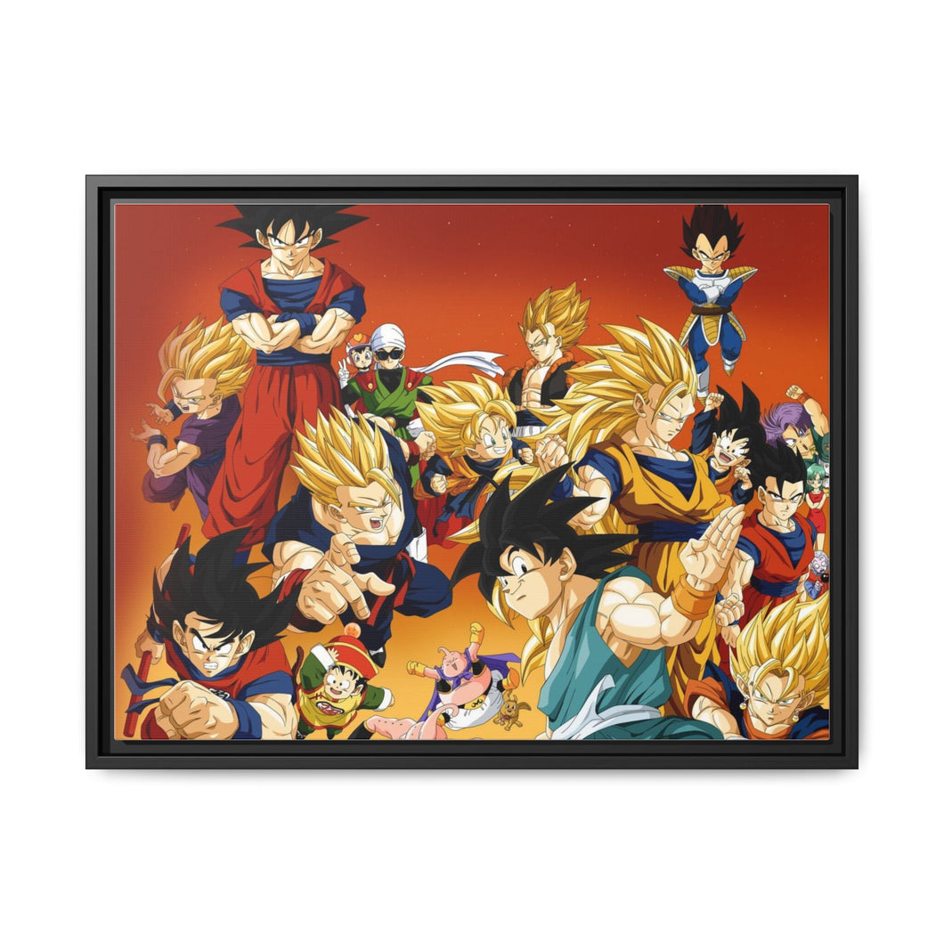 Anime Dragon Ball Z Canvas Framed Art Print