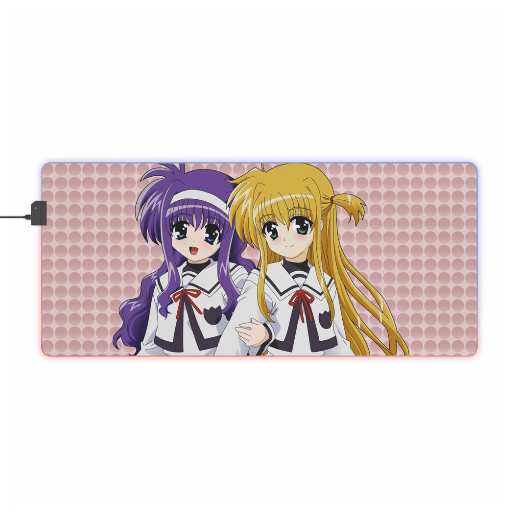 Magical Girl Lyrical Nanoha RGB LED Mouse Pad (Desk Mat)