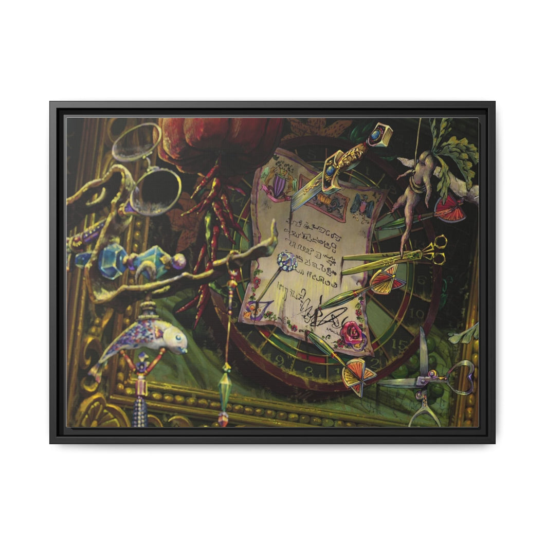 Anime Howl's Moving Castle Canvas Framed Art Print