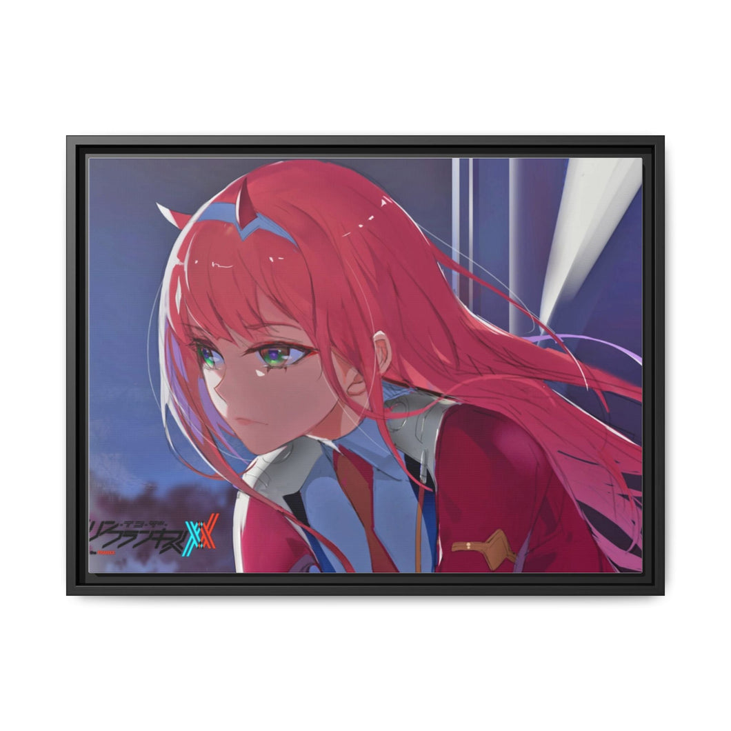 Zero Two Canvas Framed Art Print
