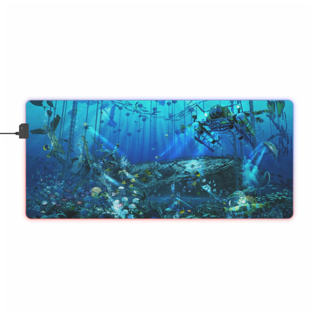 Anime Underwater RGB LED Mouse Pad (Desk Mat)