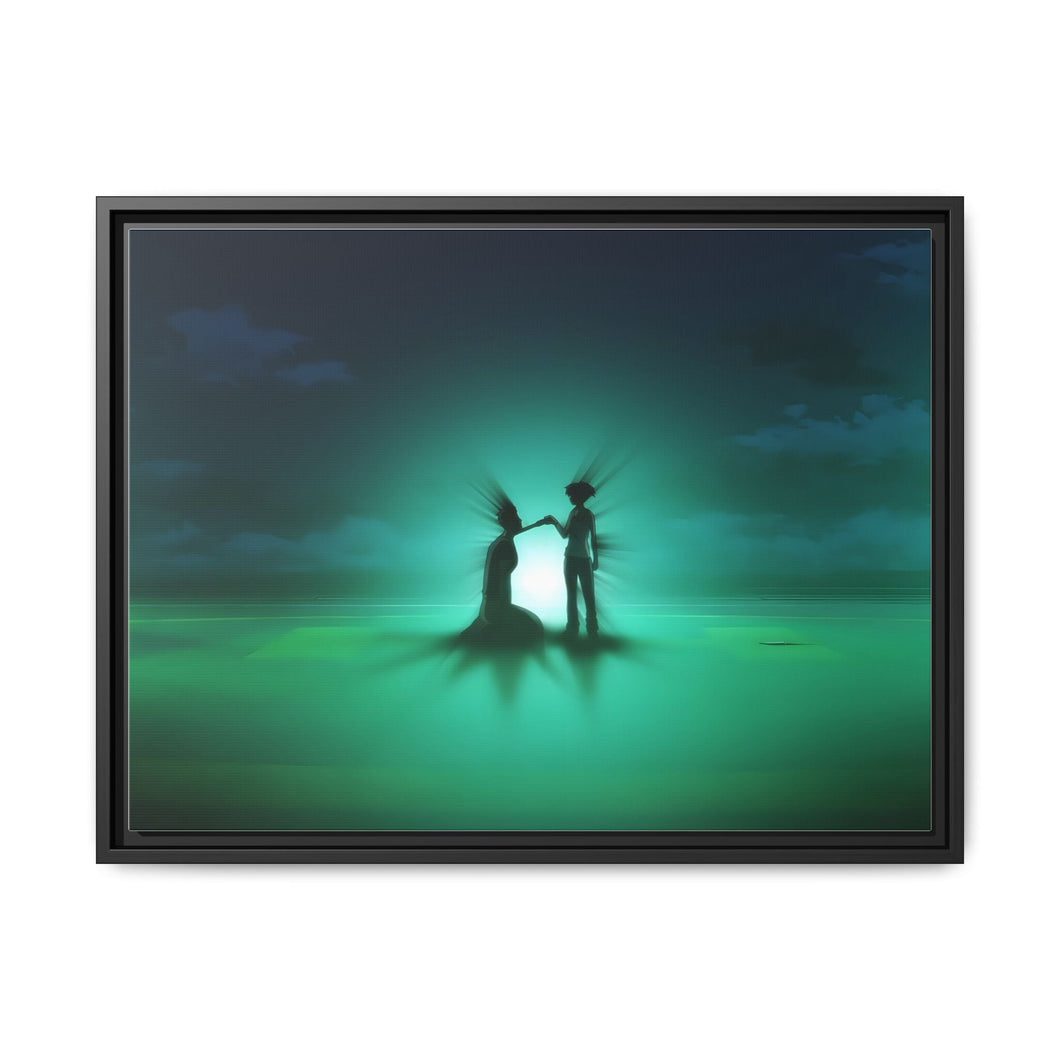 Nagisa VS Takaoka (Final Battle) Canvas Framed Art Print