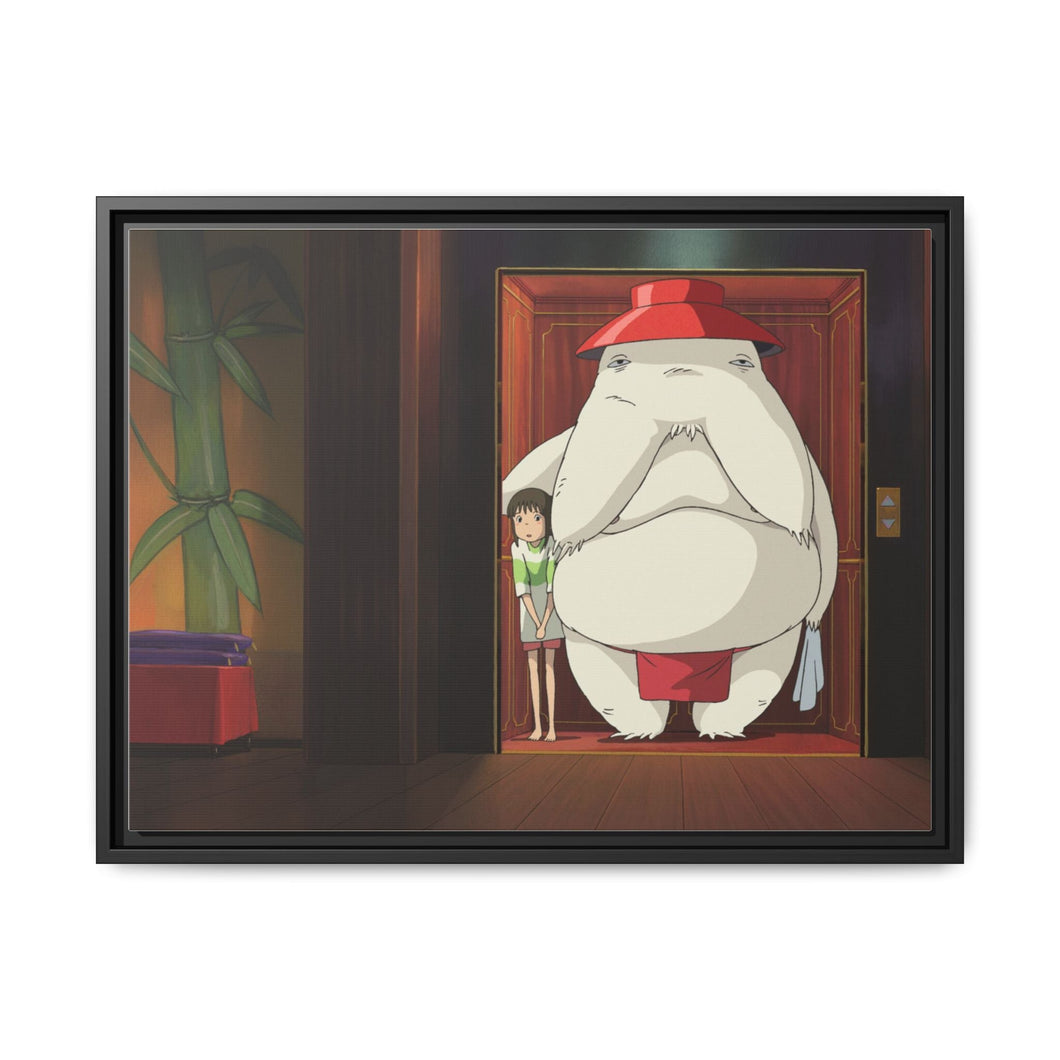 Anime Spirited Away Canvas Framed Art Print