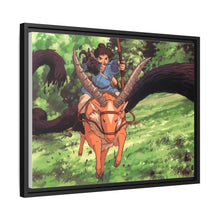 Load image into Gallery viewer, Anime Princess Mononoke Canvas Framed Art Print
