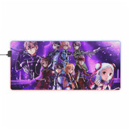 Sword Art Online Kazuto Kirigaya, Asuna Yuuki, Suguha Kirigaya, Ryoutarou Tsuboi, Keiko Ayano RGB LED Mouse Pad (Desk Mat)