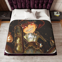 Load image into Gallery viewer, Anime Fire Force Sherpa Blanket
