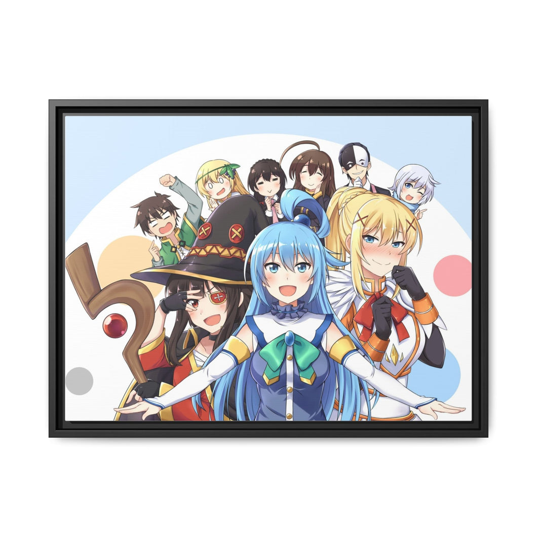 KonoSuba - God’s blessing on this wonderful world!! Canvas Framed Art Print