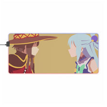 Load image into Gallery viewer, Megumin and Aqua RGB LED Mouse Pad (Desk Mat)
