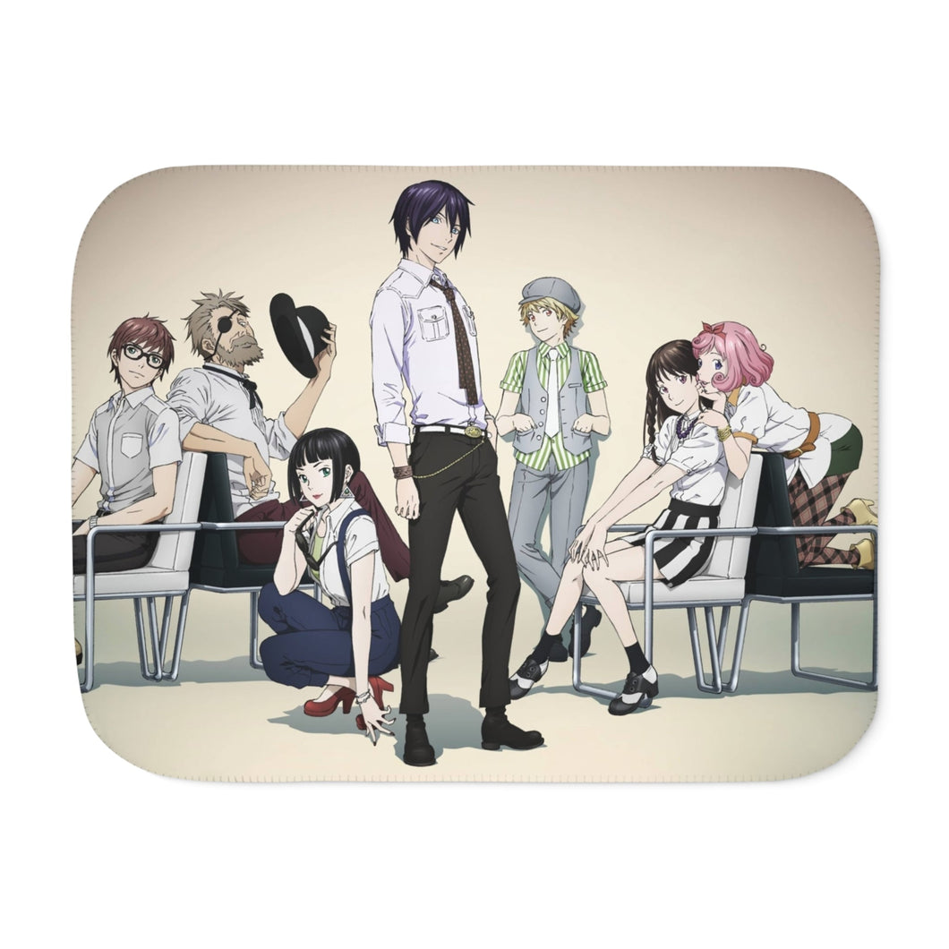 Noragami Yato, Yukine, Hiyori Iki, Kofuku Ebisu, Kazuma Sherpa Blanket
