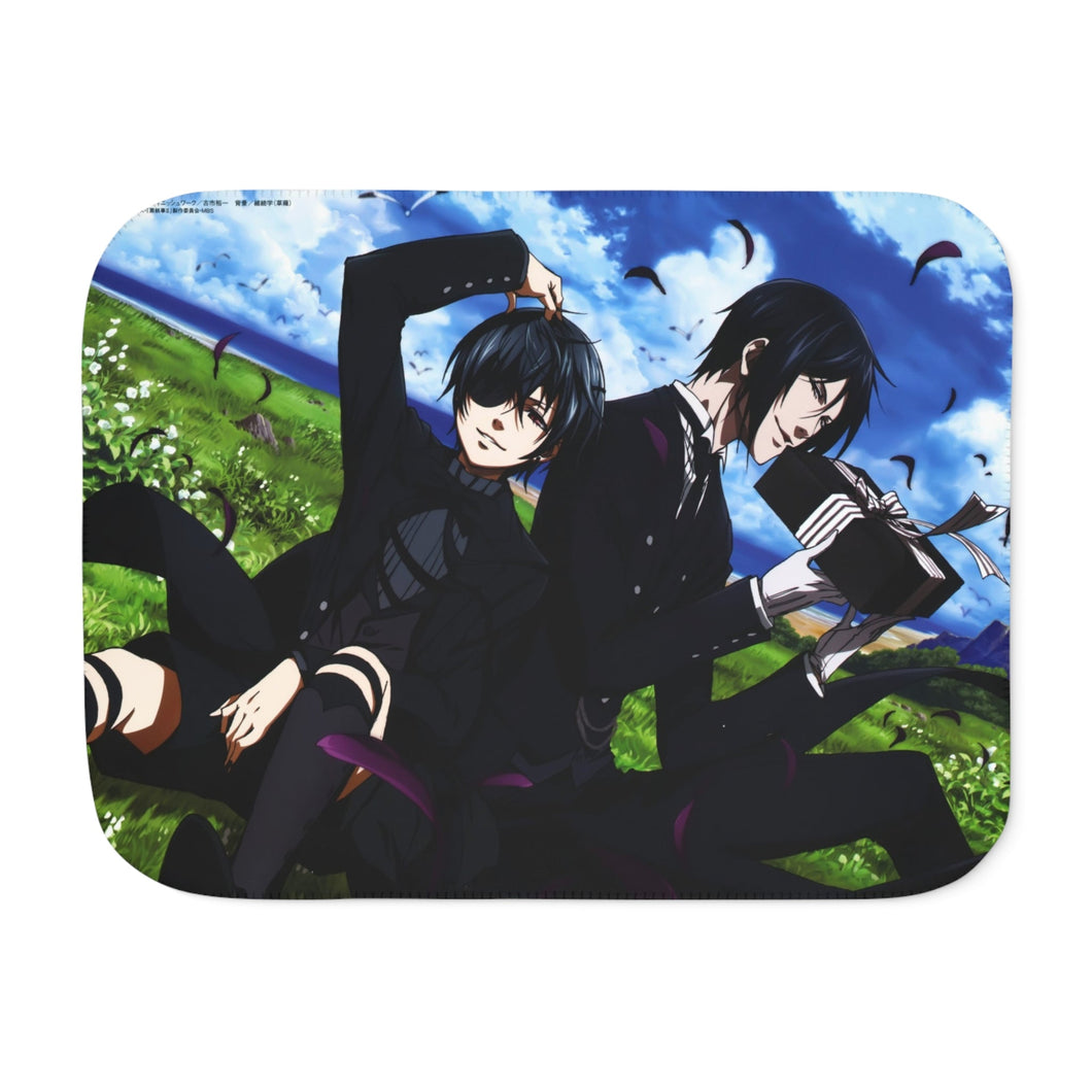 Black Butler Sebastian Michaelis, Ciel Phantomhive Sherpa Blanket