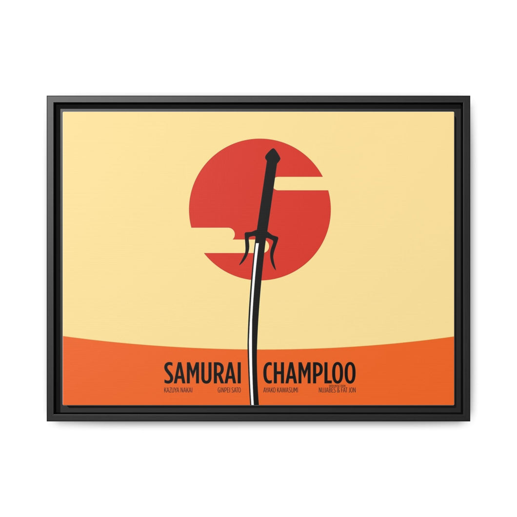 Anime Samurai Champloo Canvas Framed Art Print