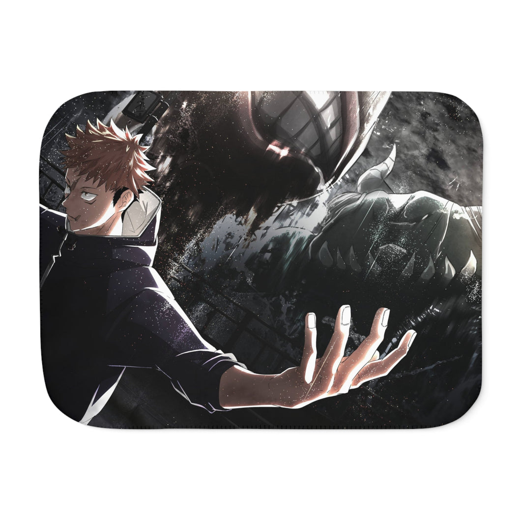 Yuji Itadori Sherpa Blanket