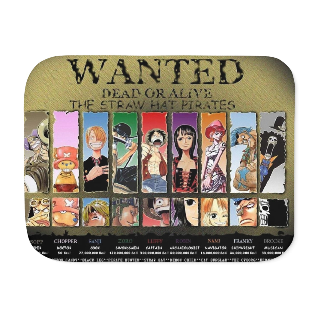 Anime One Piecer Sherpa Blanket