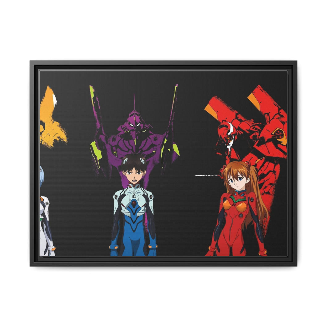 Anime Neon Genesis Evangelion Canvas Framed Art Print