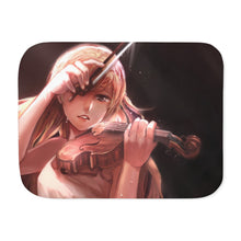 Load image into Gallery viewer, Anime Your Lie in April Sherpa Blanket
