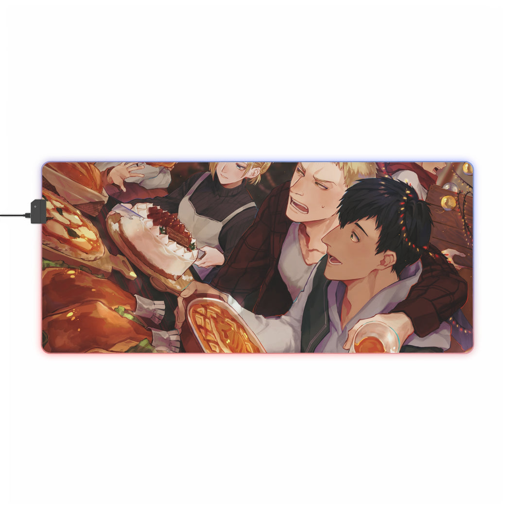 Anime Attack On Titan RGB LED Mouse Pad (Desk Mat)