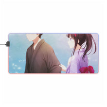 Load image into Gallery viewer, Eru Chitanda  And  Hōtarō Oreki Kimono RGB LED Mouse Pad (Desk Mat)
