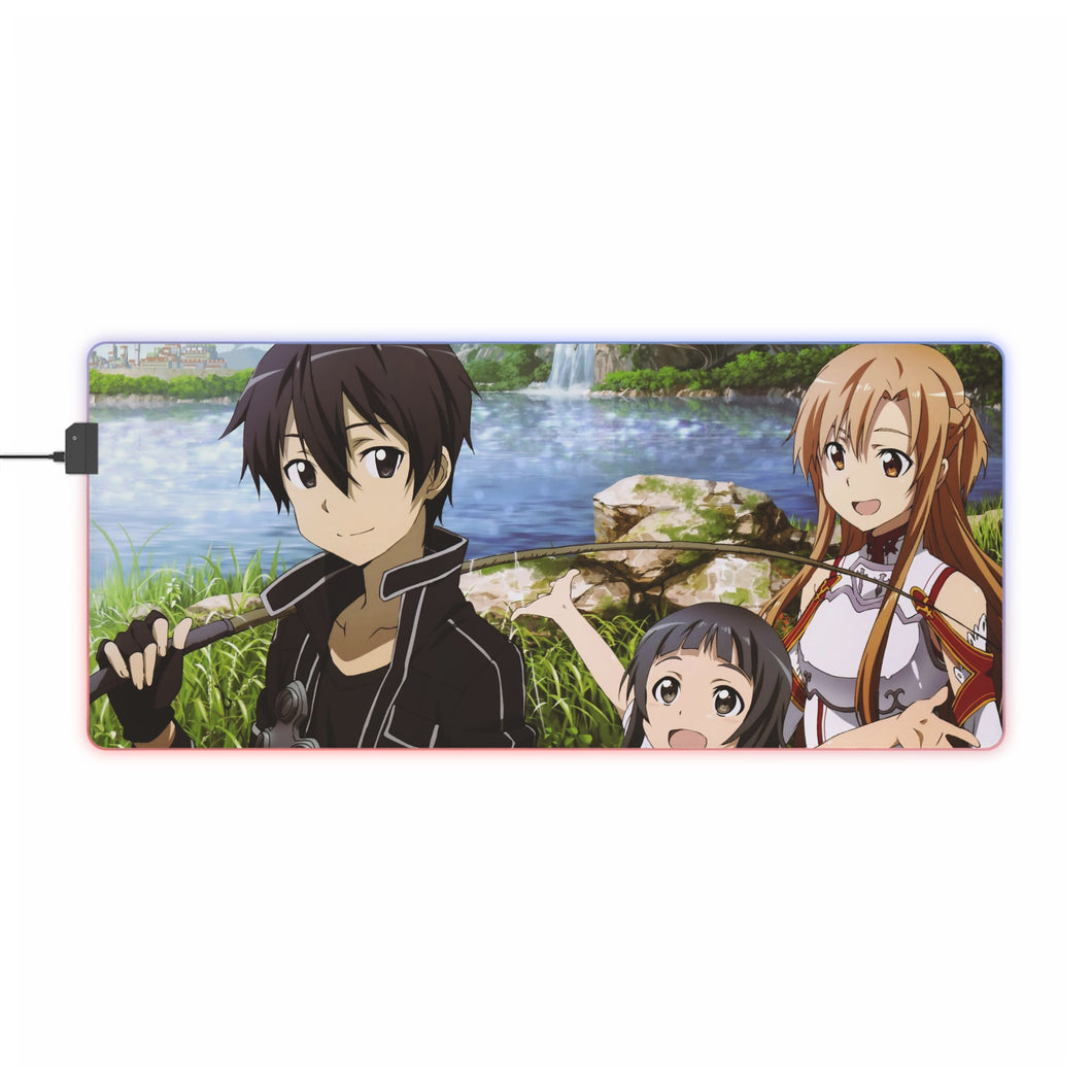 Sword Art Online Asuna Yuuki, Yui RGB LED Mouse Pad (Desk Mat)