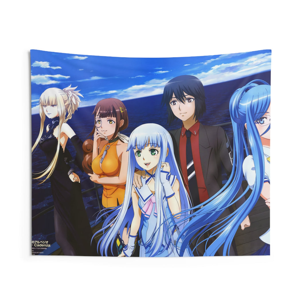 Arpeggio of Blue Steel Indoor Wall Tapestry