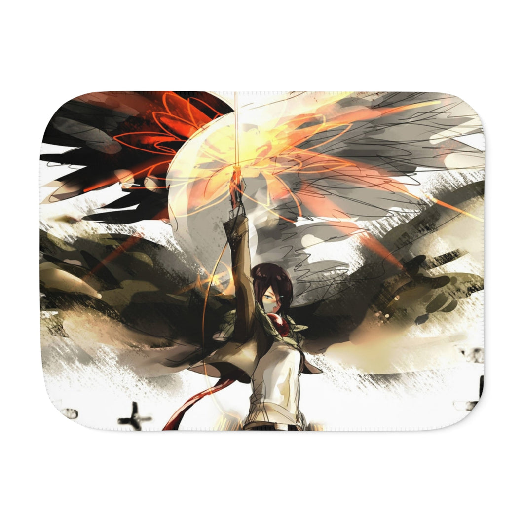 Mikasa Ackerman (Attack on Titan) Sherpa Blanket