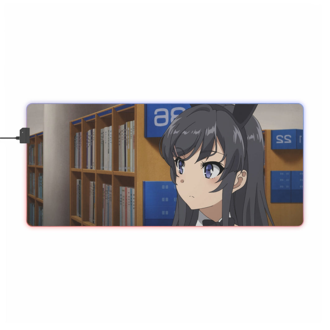 Mai Sakurajima RGB LED Mouse Pad (Desk Mat)