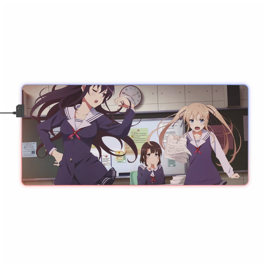 Saekano: How To Raise A Boring Girlfriend RGB LED Mouse Pad (Desk Mat)
