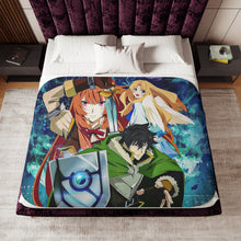 Load image into Gallery viewer, The Rising of the Shield Hero Raphtalia, Naofumi Iwatani, Filo Sherpa Blanket
